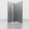 Душевая стенка RGW Z-050-2-B 80 352205208-14 профиль Черный стекло прозрачное