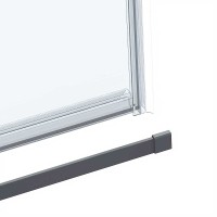 Душевой уголок Vincea Como Soft 130x90 VSR-1CS9013CLGM профиль Вороненая сталь стекло прозрачное