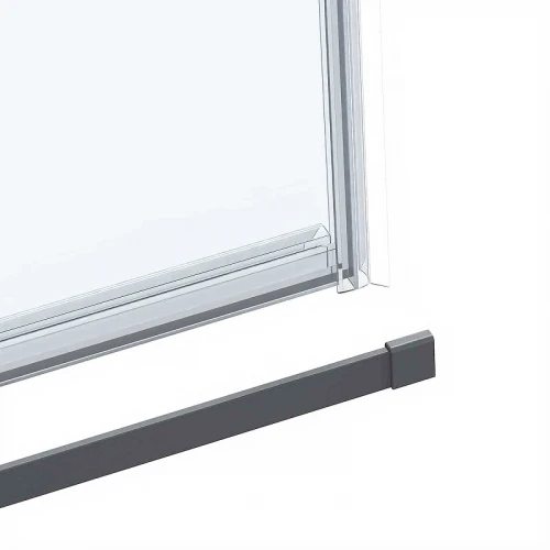 Душевой уголок Vincea Como Soft 130x90 VSR-1CS9013CLGM профиль Вороненая сталь стекло прозрачное