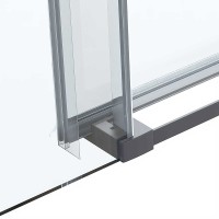 Душевой уголок Vincea Como Soft 130x90 VSR-1CS9013CLGM профиль Вороненая сталь стекло прозрачное