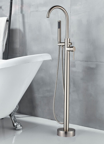 Смеситель для ванны Boch Mann Braies BM8922 Никель матовый латунь на пол