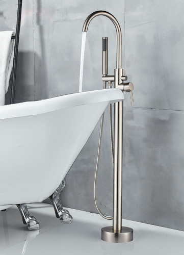 Смеситель для ванны Boch Mann Braies BM8922 Никель матовый латунь на пол