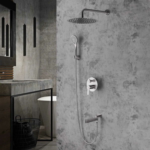 Душевая система Gappo G7199-30 Сатин нержавеющая сталь встраиваемый