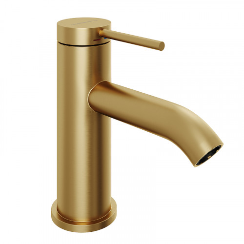 Смеситель для раковины Abelsberg Fluida ERF22001BG цвет Королевское золото