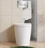 Смывной бачок WasserKRAFT Aller 10TLT.031.ME.BN01 для унитаза с клавишей смыва Никель пластик