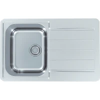 Кухонная мойка Alveus Line Max 80 SAT-90 790x500 1136608 Сатинированная сталь нержавеющая сталь встраиваемый