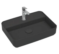 Раковина накладная Isvea Infinity 55 10NF66055-2C цвет Антрацит матовый