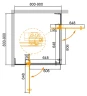 Душевой уголок Cezares Slider 90x90 SLIDER-A-2-80/90-BR-NERO профиль Черный матовый стекло бронзовое