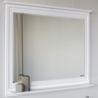 Зеркало Comforty Феррара 100 00004147993 Белый глянец МДФ / ЛДСП, стекло