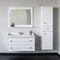Зеркало Comforty Феррара 100 00004147993 Белый глянец МДФ / ЛДСП, стекло