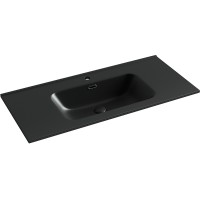 Раковина Ceramicanova Element 100 CN7003MB Черная матовая фарфор полувстраиваемая