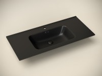 Раковина Ceramicanova Element 100 CN7003MB Черная матовая фарфор полувстраиваемая