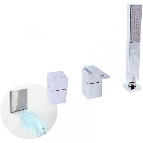 Смеситель на борт ванны Rav Slezak Loira LR563.5P Хром латунь