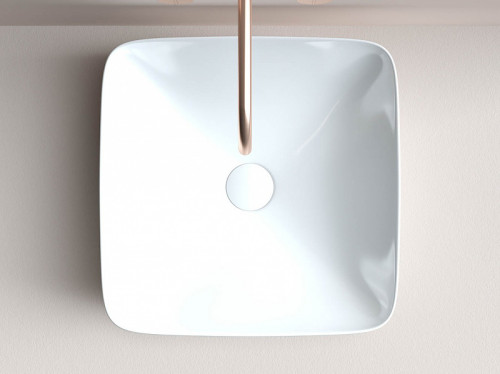 Раковина Ceramicanova Form 42 CN2002 Белая фаянс накладная