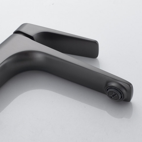 Смеситель для раковины Shevanik S4211T цвет Оружейная сталь