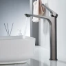 Смеситель для раковины Shevanik S4211T цвет Оружейная сталь