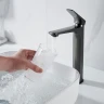 Смеситель для раковины Shevanik S4211T цвет Оружейная сталь