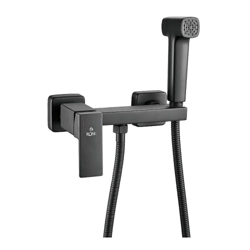 Гигиенический душ со смесителем Rose R2805H-1 цвет Черный