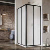 Душевая дверь Ravak Supernova SRV2-75 195 S 14V303O211 профиль Черный пластик Pearl