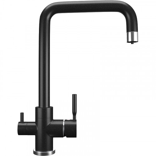 Смеситель для кухни Ulgran Classic U-019-344 Ультра-черный латунь