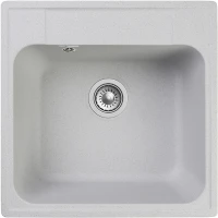 Кухонная мойка GranFest Quarz GF-Z48 Серая искусственный камень (литьевой мрамор) встраиваемый