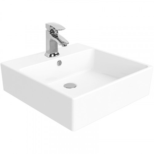 Раковина Creavit Next 50 NX256-00CB00E-0000 Белая фарфор подвесная, накладная