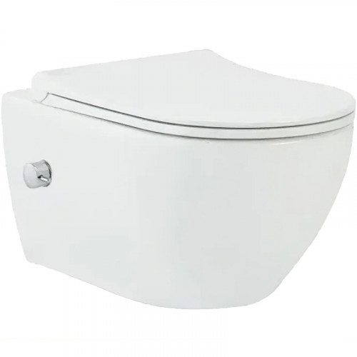 Унитаз биде beWash Bogen 88343601 подвесной Белый глянцевый с сиденьем Микролифт фарфор подвесной