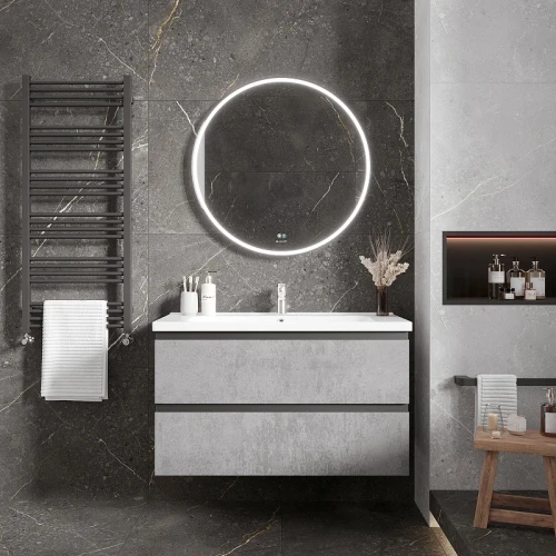 Зеркало Laparet Electra 80 electra.D80 с подсветкой с сенсорным выключателем и подогревом стекло