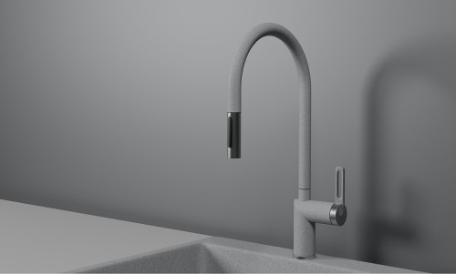 Смеситель для кухни Granula 8172 цвет Базальт