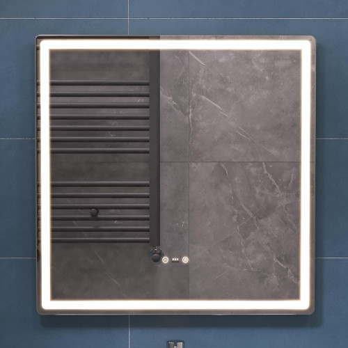 Зеркало Vigo Geometry Step 70 233 с подсветкой c сенсорным выключателем с диммером и подогревом