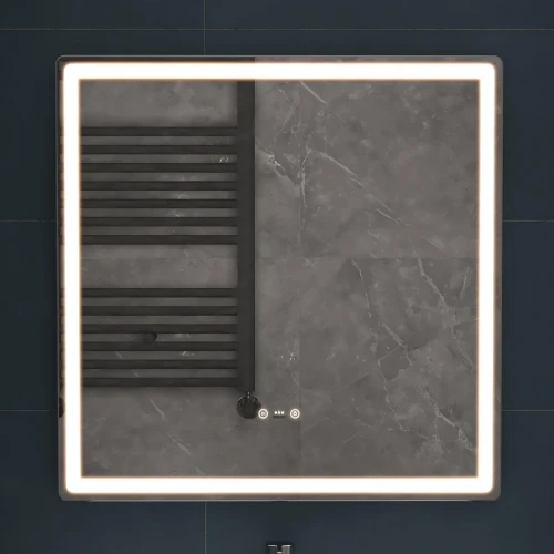 Зеркало Vigo Geometry Step 70 233 с подсветкой c сенсорным выключателем с диммером и подогревом