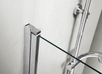Шторка на ванну Aquatek 80х150 AQ DEL SBA 08015CH профиль Хром стекло прозрачное