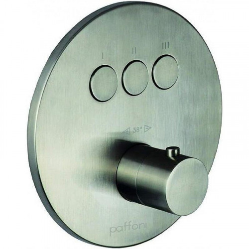 Смеситель для душа Paffoni Compact Box CPT019ST с термостатом цвет Сталь