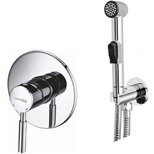 Гигиенический душ со смесителем WasserKRAFT Main A04156 Хром латунь на стену