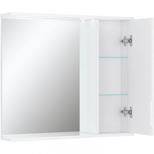 Зеркало со шкафом Volna Joli 80 R zsJOLI80.R-01 с подсветкой Белое