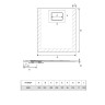 Акриловый поддон для душа Excellent Lavano Slim 90х80 BREX.1103.090.080.WHN Белый