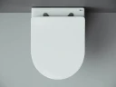 Комплект унитаза с инсталляцией Ceramicanova Metropol CN4002_1001CH_1000 с сиденьем Микролифт и клавишей смыва Хром глянцевый фарфор подвесной