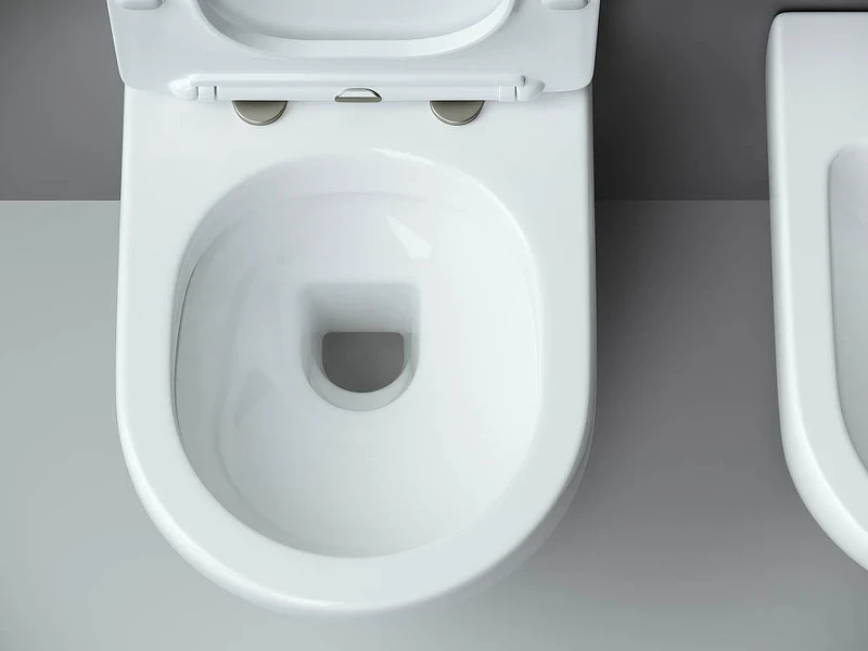 Комплект унитаза с инсталляцией Ceramicanova Metropol CN4002_1001CH_1000 с сиденьем Микролифт и клавишей смыва Хром глянцевый фарфор подвесной