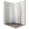 Душевой уголок Ambassador Diamond 100х100 12011112R профиль Хром стекло прозрачное