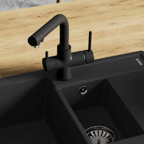 Смеситель для кухни Lemark Comfort LM3061PGR Грей латунь