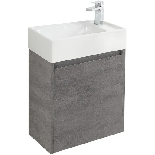 Тумба под раковину BelBagno Kraft Mini 50 R KRAFT MINI-500/260-1A-SO-CG-R подвесная Cemento Grigio МДФ / ЛДСП