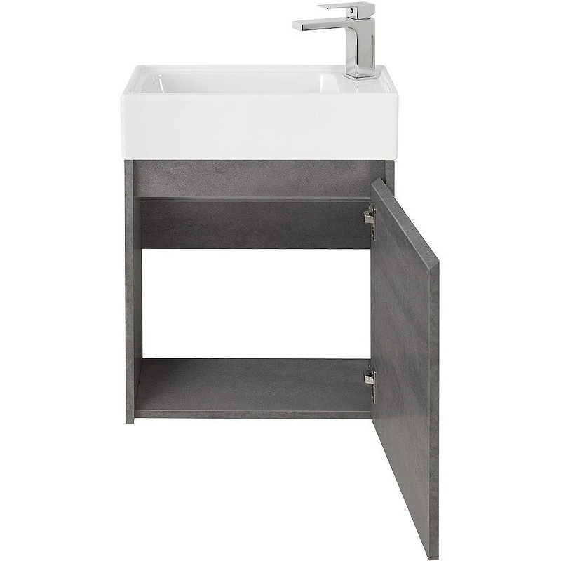 Тумба под раковину BelBagno Kraft Mini 50 R KRAFT MINI-500/260-1A-SO-CG-R подвесная Cemento Grigio МДФ / ЛДСП