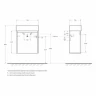 Тумба под раковину BelBagno Kraft Mini 50 R KRAFT MINI-500/260-1A-SO-CG-R подвесная Cemento Grigio МДФ / ЛДСП