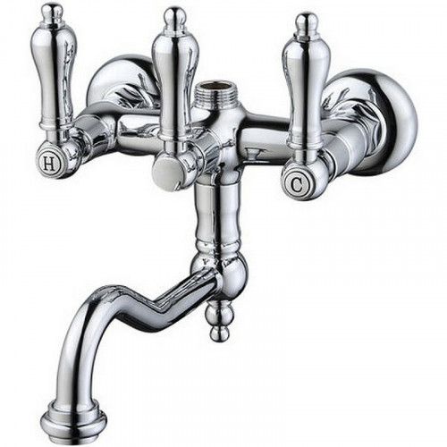 Смеситель для ванны Caprigo Adria-Classic Metal Edition 03M-518-crm Хром латунь на стену