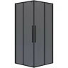 Душевой уголок Niagara Nova 100х100 NG-2824-34BLACK профиль Черный матовый стекло тонированное