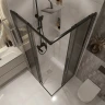 Душевой уголок Niagara Nova 100х100 NG-2824-34BLACK профиль Черный матовый стекло тонированное