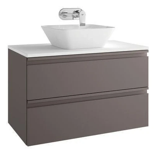 Тумба под раковину Ideal Standard Tesi 80 T0051PU подвесная цвет Matt Dark Taupe (Серо-коричневый темный матовый)