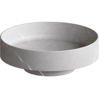 Раковина-чаша Boheme Corian 40 801-GR Amani Grigio искусственный камень (литьевой мрамор) накладная