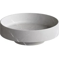 Раковина-чаша Boheme Corian 40 801-GR Amani Grigio искусственный камень (литьевой мрамор) накладная