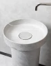 Раковина-чаша Boheme Corian 40 801-GR Amani Grigio искусственный камень (литьевой мрамор) накладная